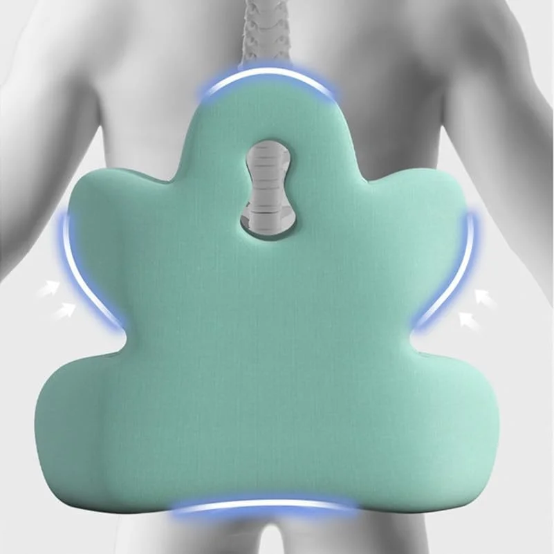 بالشتک طبی پشتی KASTWAVE برای صندلی اداری، افزایش راحتی کمر، بهبود درد کمر و وضعیت نشستن، بالشتک پشتی مموری فوم برای نشستن طولانی مدت (سبز)