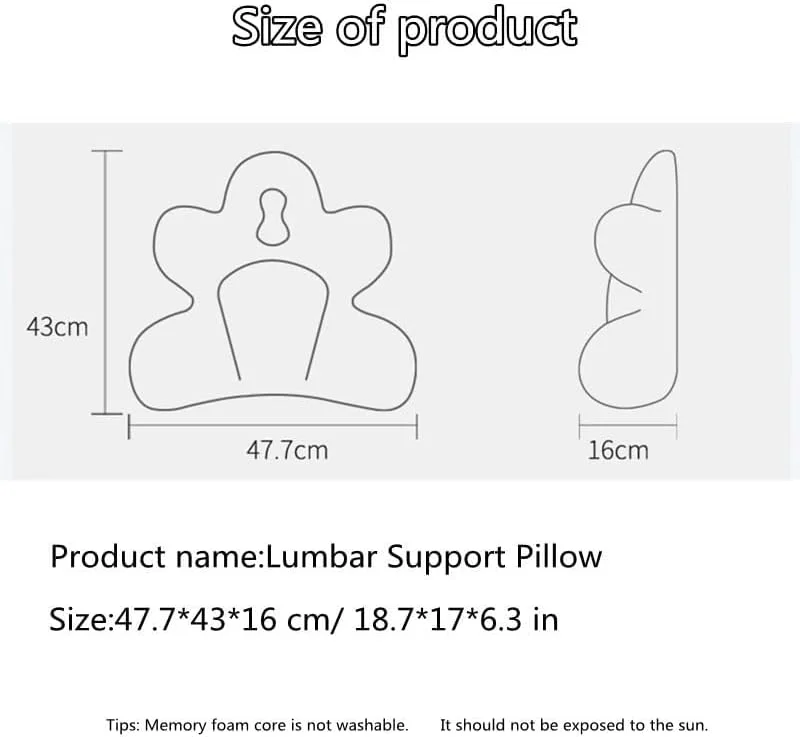 بالشتک طبی پشتی KASTWAVE برای صندلی اداری، افزایش راحتی کمر، بهبود درد کمر و وضعیت نشستن، بالشتک پشتی مموری فوم برای نشستن طولانی مدت (سبز)