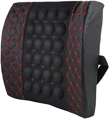 بالشت ماساژور برقی خودرو KASTWAVE با پشتیبانی کمری، پشتی صندلی خودرو برای تسکین درد کمر، ماساژور کمر، بالشت ویبره ماساژ کمر