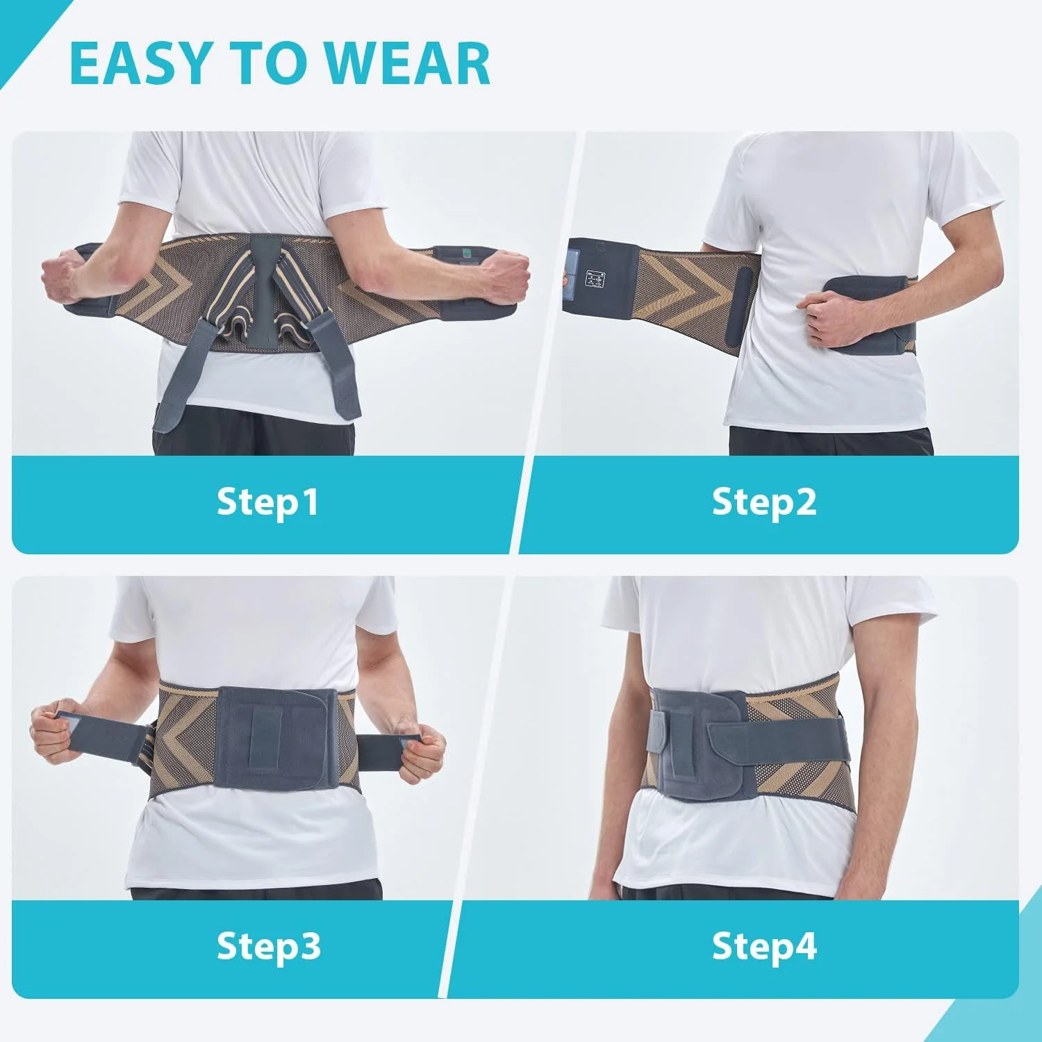 کمربند طبی پشتی KASTWAVE، کمربند پشتی برای درد کمر مردان و زنان، کمربند طبی ارگونومیک برای تسکین فتق دیسک، سیاتیک، پشتیبانی کمری با قوس 26 درجه برای وضعیت بدنی، کار (L) کمربند طبی پشتی KASTWAVE، کمربند پشتی برای درد کمر مردان و زنان، کمربند طبی ارگونومیک برای تسکین فتق دیسک، سیاتیک، پشتیبانی کمری با قوس 26 درجه برای وضعیت بدنی، کار (L)