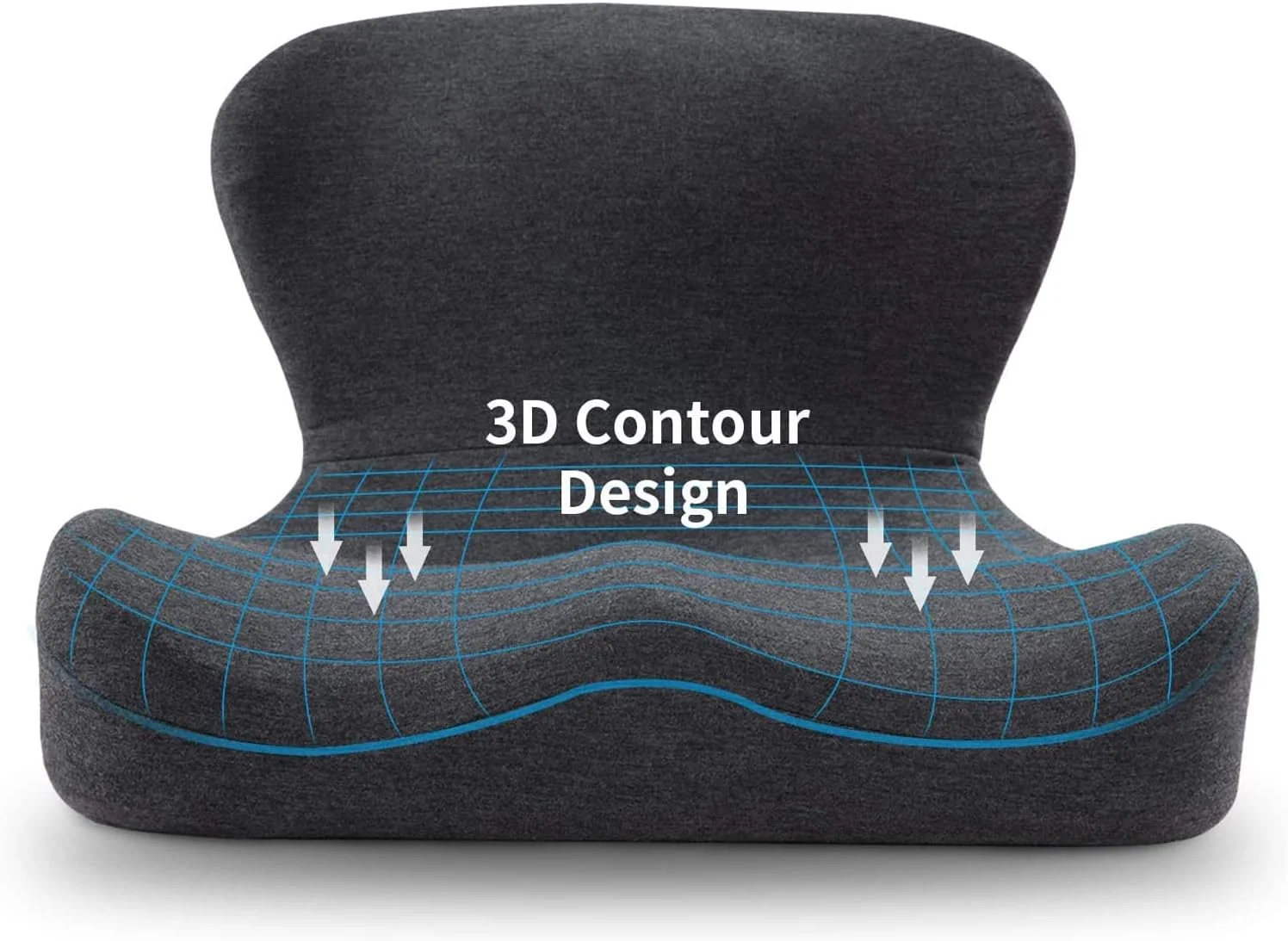 بالشتک صندلی فوم حافظه دار KASTWAVE، بالشتک صندلی فوم حافظه دار 100% برای صندلی اداری، بالشتک صندلی 2 در 1 با پشتیبانی کمری برای بالشتک خودرو با روکش قابل جابجایی برای تسکین درد دنبالچه (خاکستری 3) بالشتک صندلی فوم حافظه دار KASTWAVE، بالشتک صندلی فوم حافظه دار 100% برای صندلی اداری، بالشتک صندلی 2 در 1 با پشتیبانی کمری برای بالشتک خودرو با روکش قابل جابجایی برای تسکین درد دنبالچه (خاکستری 3)