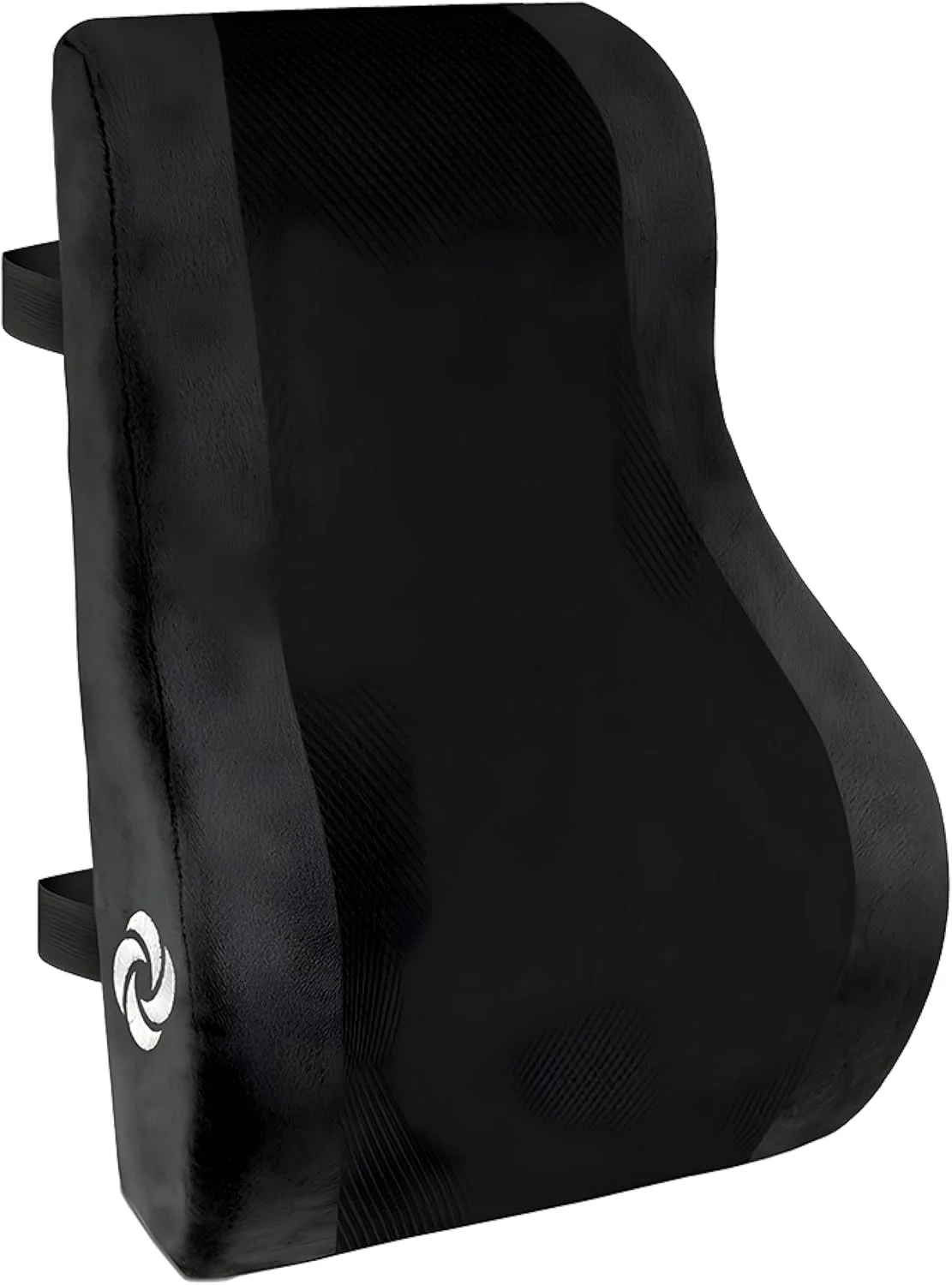 بالشتک طبی کمری ارگونومیک سامسونیت برای صندلی اداری و خودرو - بالشتک کمری مموری فوم، پشتیبانی عالی از صندلی برای تسکین درد کمر و استفاده چند منظوره، مشکی