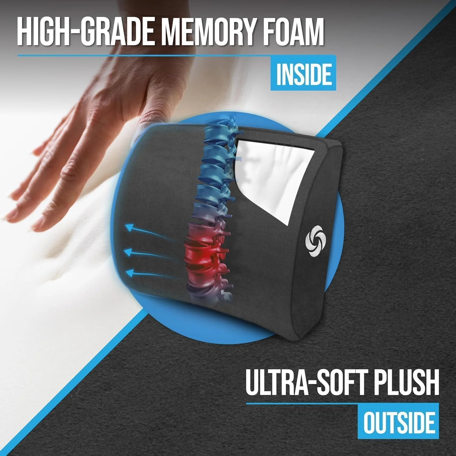 بالشتک پشتی طبی مموری فوم سامسونیت مدل Premium Plush - افزایش راحتی ناحیه کمر - 100% مموری فوم خالص - ایده آل برای خودرو یا دفتر کار - مناسب برای اکثر صندلی ها - توری تنفسی - روکش قابل شستشو بالشتک پشتی طبی مموری فوم سامسونیت مدل Premium Plush - افزایش راحتی ناحیه کمر - 100% مموری فوم خالص - ایده آل برای خودرو یا دفتر کار - مناسب برای اکثر صندلی ها - توری تنفسی - روکش قابل شستشو