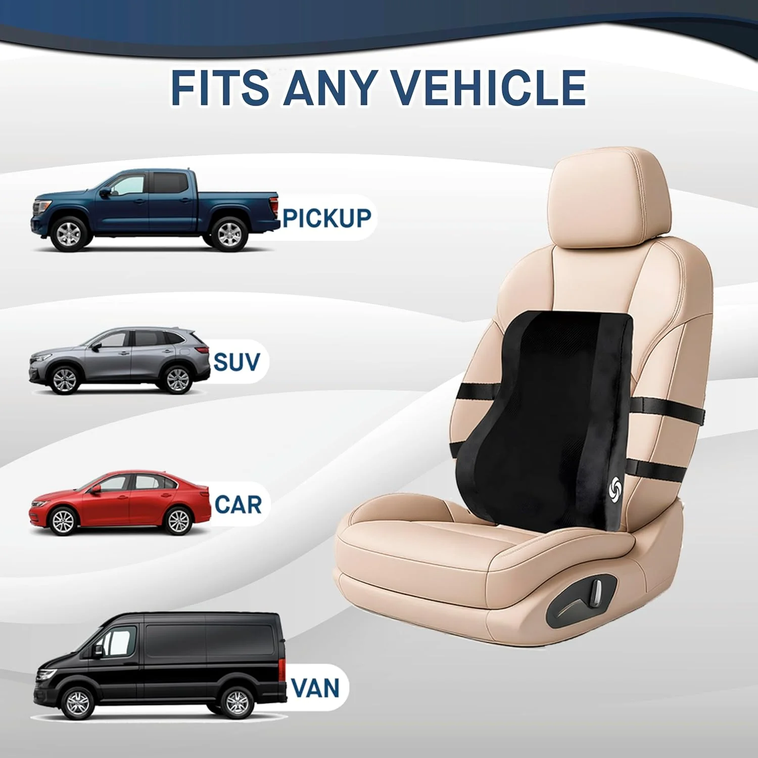 بالشتک طبی کمری ارگونومیک سامسونیت برای صندلی اداری و خودرو - بالشتک کمری مموری فوم، پشتیبانی عالی از صندلی برای تسکین درد کمر و استفاده چند منظوره، مشکی بالشتک طبی کمری ارگونومیک سامسونیت برای صندلی اداری و خودرو - بالشتک کمری مموری فوم، پشتیبانی عالی از صندلی برای تسکین درد کمر و استفاده چند منظوره، مشکی