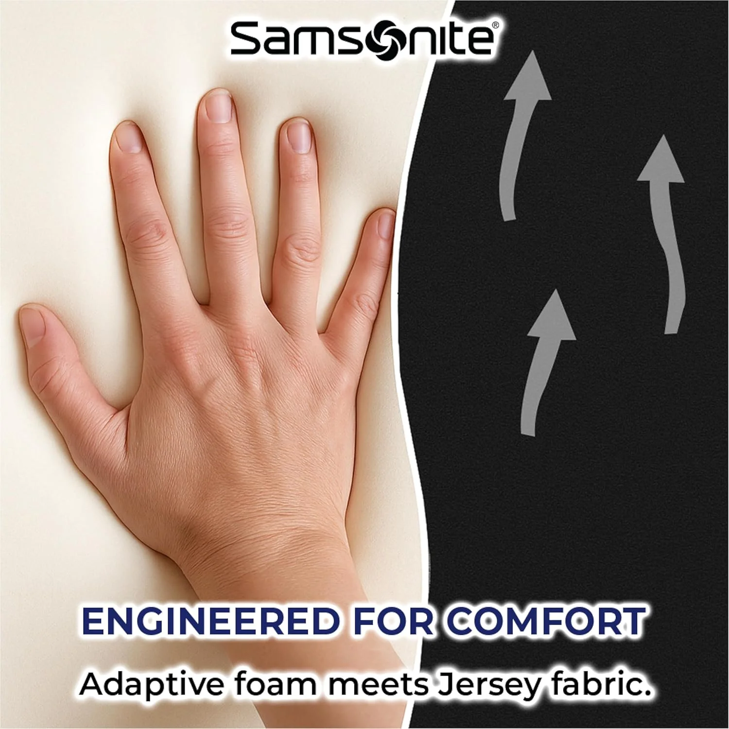 بالش طبی ارگونومیک کمری سامسونیت برای صندلی اداری و صندلی خودرو - بالش پشتی کمری فوم حافظه دار، پشتیبانی صندلی کوسن ممتاز برای تسکین درد کمر و استفاده چند منظوره (مشکی) بالش طبی ارگونومیک کمری سامسونیت برای صندلی اداری و صندلی خودرو - بالش پشتی کمری فوم حافظه دار، پشتیبانی صندلی کوسن ممتاز برای تسکین درد کمر و استفاده چند منظوره (مشکی)