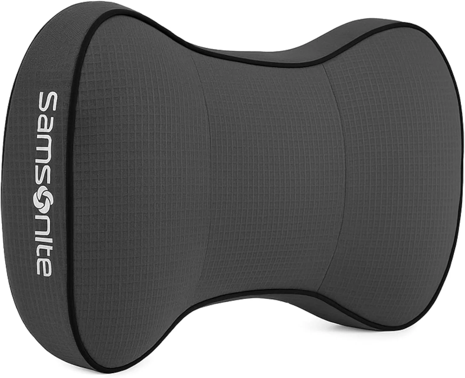 بالش گردنی خودرو سامسونیت - بالشتک تکیه گاه سر فوم نرم ژله ای حافظه دار برای رانندگی، طراحی ارگونومیک با بند قابل تنظیم، روکش قابل تنفس و جداشدنی، تسکین دهنده درد گردن، مشکی.