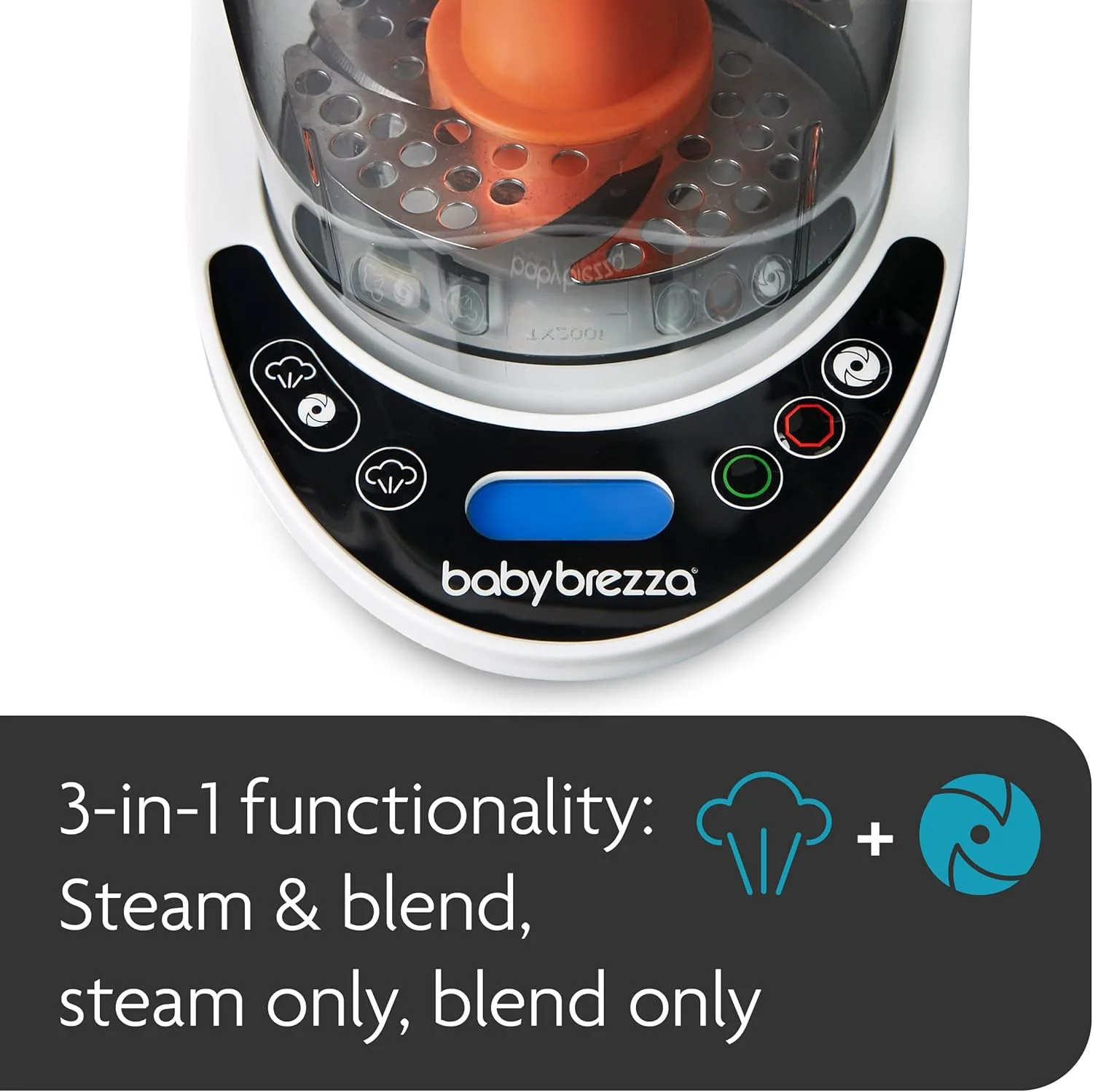 غذاساز کودک Baby Brezza One Step Deluxe - پخت و مخلوط کن در یک دستگاه برای بخارپز و پوره کردن غذای کودک - تهیه غذای ارگانیک برای نوزادان و کودکان نوپا - شامل 3 عدد کیسه و 3 عدد قیف غذاساز کودک Baby Brezza One Step Deluxe - پخت و مخلوط کن در یک دستگاه برای بخارپز و پوره کردن غذای کودک - تهیه غذای ارگانیک برای نوزادان و کودکان نوپا - شامل 3 عدد کیسه و 3 عدد قیف
