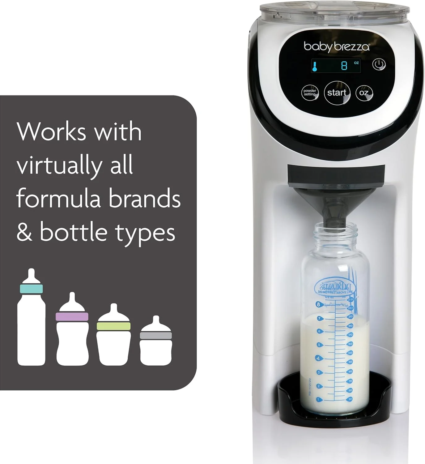 دستگاه مخلوط کن شیر خشک کودک Baby Brezza Formula Pro Mini مناسب فضاهای کوچک و قابل حمل برای مسافرت - دستگاه های بطری ساز، بطری عالی را برای نوزاد شما در حال حرکت می سازد، سفید دستگاه مخلوط کن شیر خشک کودک Baby Brezza Formula Pro Mini مناسب فضاهای کوچک و قابل حمل برای مسافرت - دستگاه های بطری ساز، بطری عالی را برای نوزاد شما در حال حرکت می سازد، سفید
