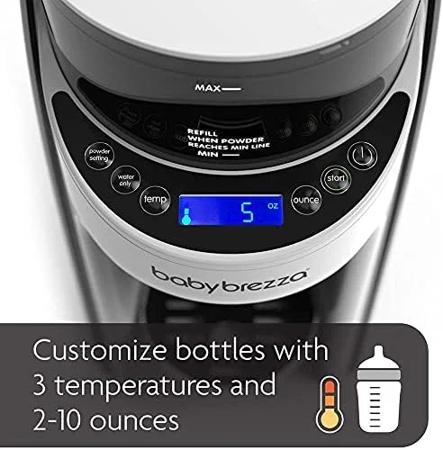 دستگاه شیر خشک ساز اتوماتیک Baby Brezza Formula Pro Advanced | تهیه فوری و خودکار شیشه شیر نوزاد | مخلوط و گرم کردن شیر خشک با فشردن یک دکمه | سفید، 1 عدد دستگاه شیر خشک ساز اتوماتیک Baby Brezza Formula Pro Advanced | تهیه فوری و خودکار شیشه شیر نوزاد | مخلوط و گرم کردن شیر خشک با فشردن یک دکمه | سفید، 1 عدد