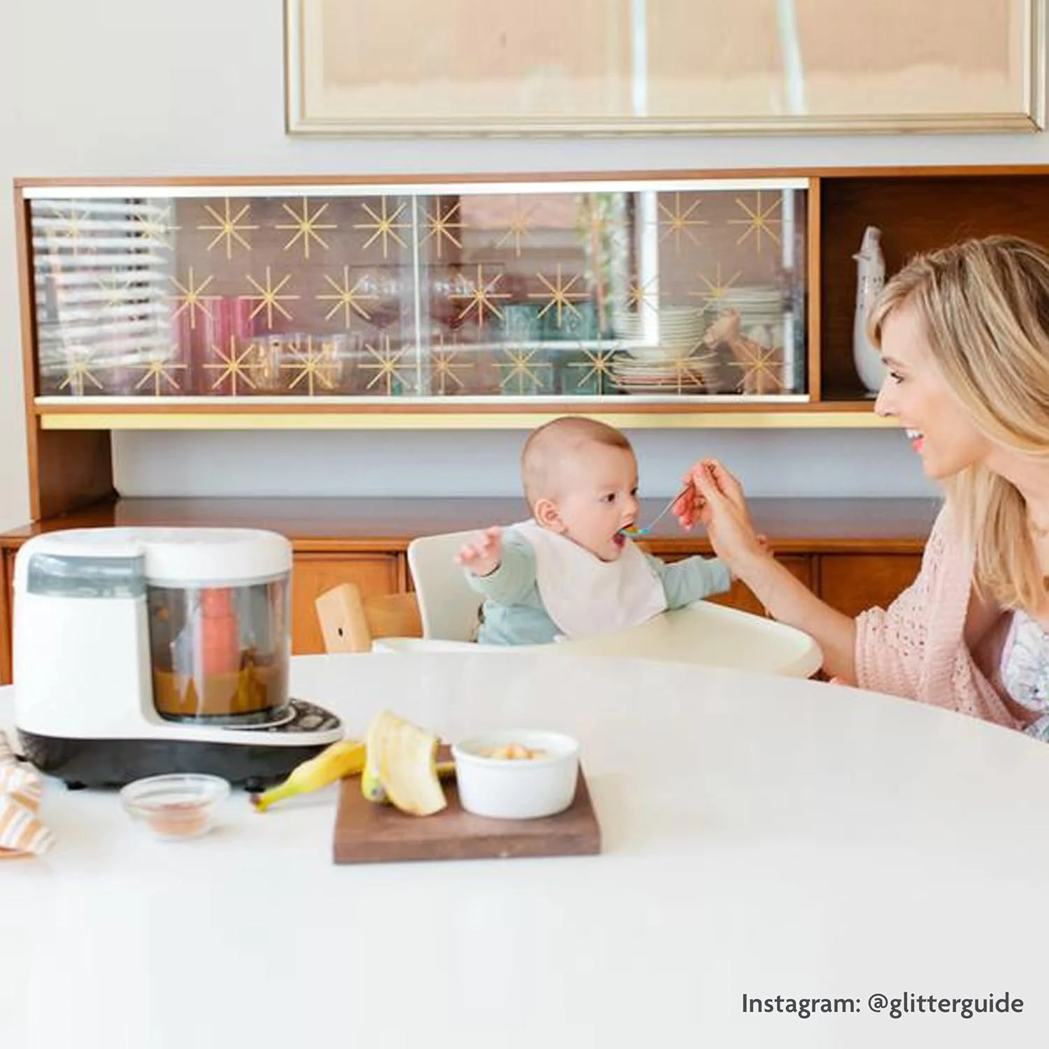 غذاساز کودک Baby Brezza One Step Deluxe - پخت و مخلوط کن در یک دستگاه برای بخارپز و پوره کردن غذای کودک - تهیه غذای ارگانیک برای نوزادان و کودکان نوپا - شامل 3 عدد کیسه و 3 عدد قیف غذاساز کودک Baby Brezza One Step Deluxe - پخت و مخلوط کن در یک دستگاه برای بخارپز و پوره کردن غذای کودک - تهیه غذای ارگانیک برای نوزادان و کودکان نوپا - شامل 3 عدد کیسه و 3 عدد قیف