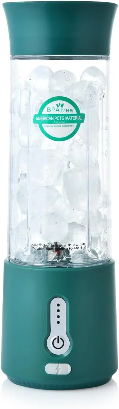 مخلوط کن دستی شخصی سایز کوچک FOUSIUTIM، مخلوط کن مسافرتی کوچک، اسموتی ساز با نی درب دار، مخلوط کن بی سیم 500 میلی لیتری برای مسافرت و خانه (سبز زیتونی) مخلوط کن دستی شخصی سایز کوچک FOUSIUTIM، مخلوط کن مسافرتی کوچک، اسموتی ساز با نی درب دار، مخلوط کن بی سیم 500 میلی لیتری برای مسافرت و خانه (سبز زیتونی)