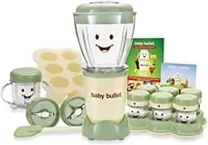 غذاساز کودک Baby Bullet، مخلوط کن غذا برای کودکان، سیستم میکسر. با عصاره گیر، مجموعه 20 تکه