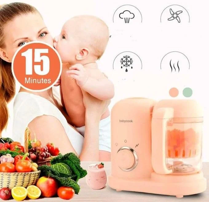 غذاساز و مخلوط کن کودک BLOOMING TIME، بخارپز برقی و آسیاب کوچک غذا برای غذای کودک، پخت و پز و مخلوط کردن غذاساز و مخلوط کن کودک BLOOMING TIME، بخارپز برقی و آسیاب کوچک غذا برای غذای کودک، پخت و پز و مخلوط کردن