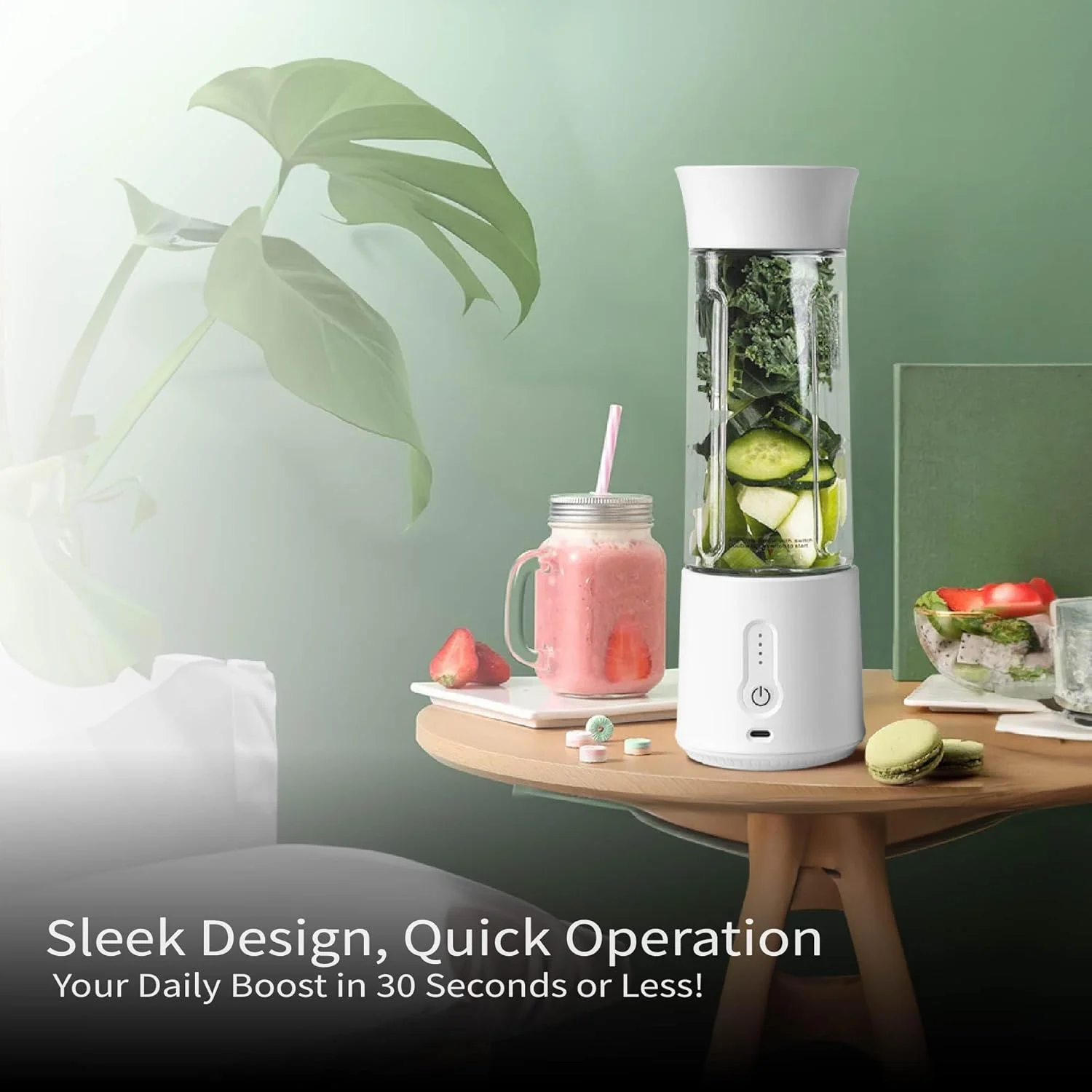 مخلوط کن قابل حمل XVersion 500ML - اسموتی ساز و آبمیوه گیری 6 تیغه پرسرعت، مخلوط کن کوچک قابل شارژ برای غذای کودک، باشگاه، دفتر، خانه و مسافرت (سفید خالص) مخلوط کن قابل حمل XVersion 500ML - اسموتی ساز و آبمیوه گیری 6 تیغه پرسرعت، مخلوط کن کوچک قابل شارژ برای غذای کودک، باشگاه، دفتر، خانه و مسافرت (سفید خالص)