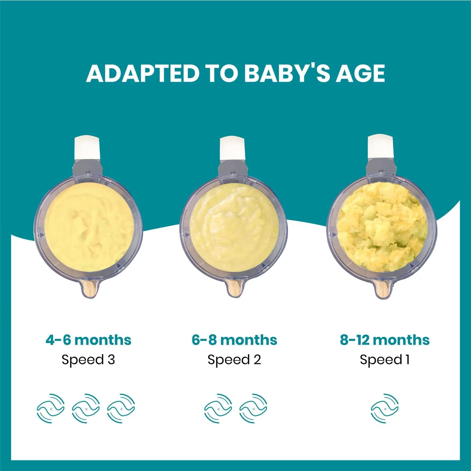 غذاساز و مخلوط کن کودک Babymoov Nutribaby (+) - خاکستری صنعتی غذاساز و مخلوط کن کودک Babymoov Nutribaby (+) - خاکستری صنعتی