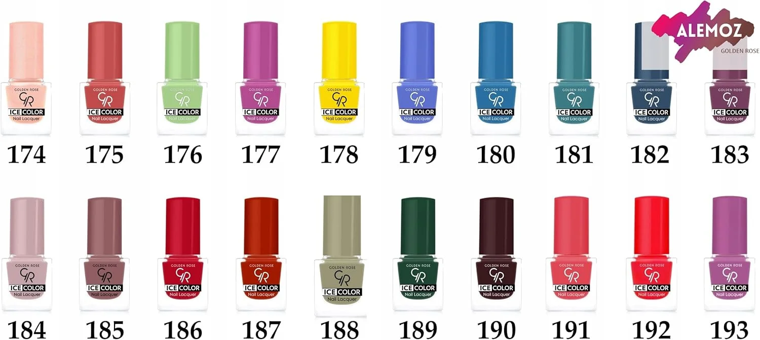 لاک ناخن گلدن رز سری Ice Color شماره 165 لاک ناخن گلدن رز سری Ice Color شماره 165