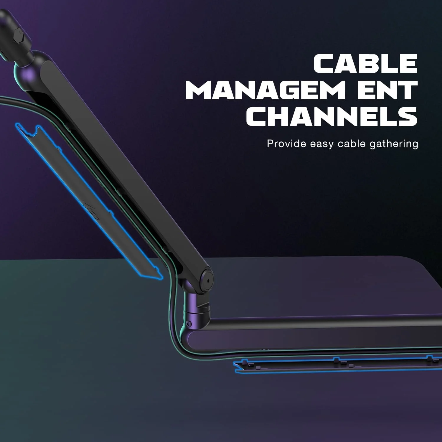 بازوی میکروفون FIFINE، پایه بازوی میکروفون چوبی قابل تنظیم کم ارتفاع با گیره نصب روی میز، آداپتور پیچی، مدیریت کابل، برای استودیو استریمینگ پادکست گیمینگ - BM88