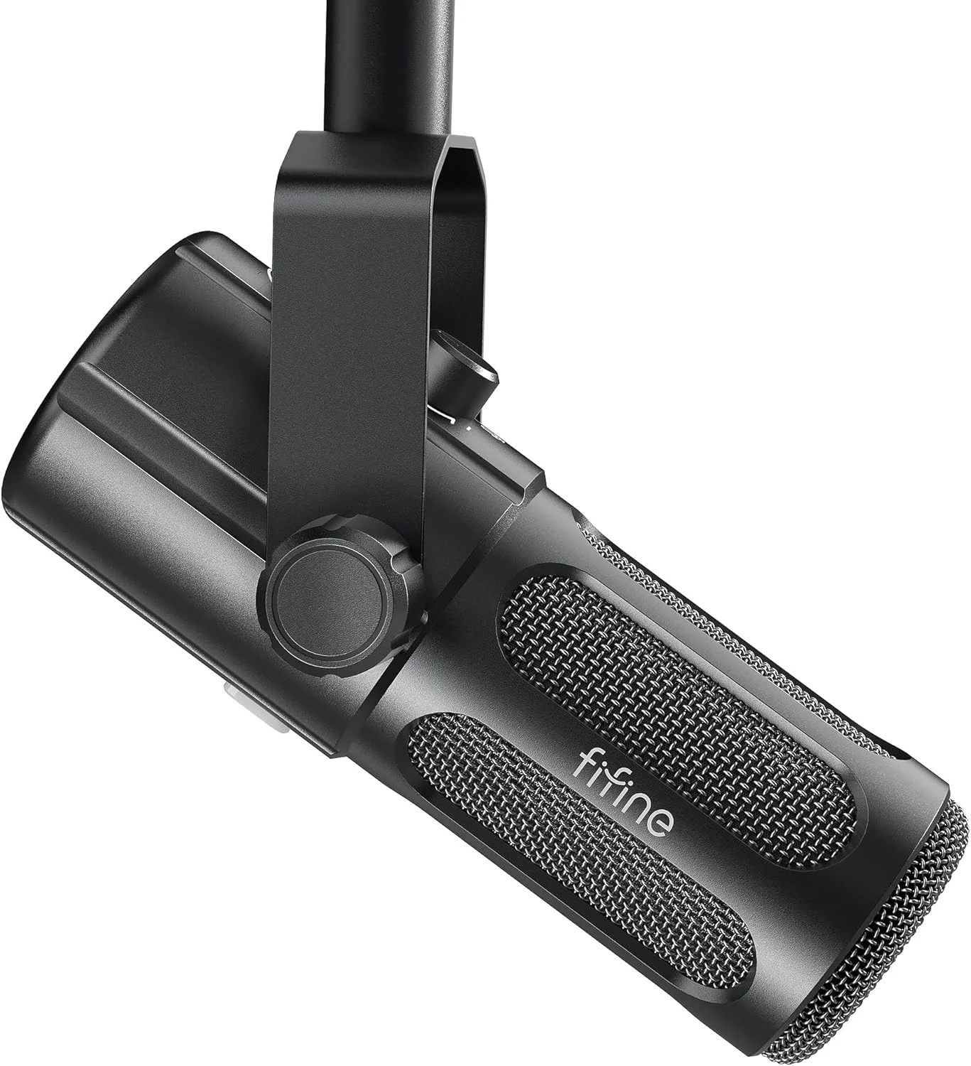 میکروفون پادکست FIFINE، میکروفون دینامیک USB/XLR برای ضبط صدا، پخش زنده، استریمینگ، میکروفون استودیویی PC با قابلیت تنظیم پاسخ فرکانسی، بی‌صدا کردن با لمس، مانیتورینگ هدفون - AmpliTank TANK6