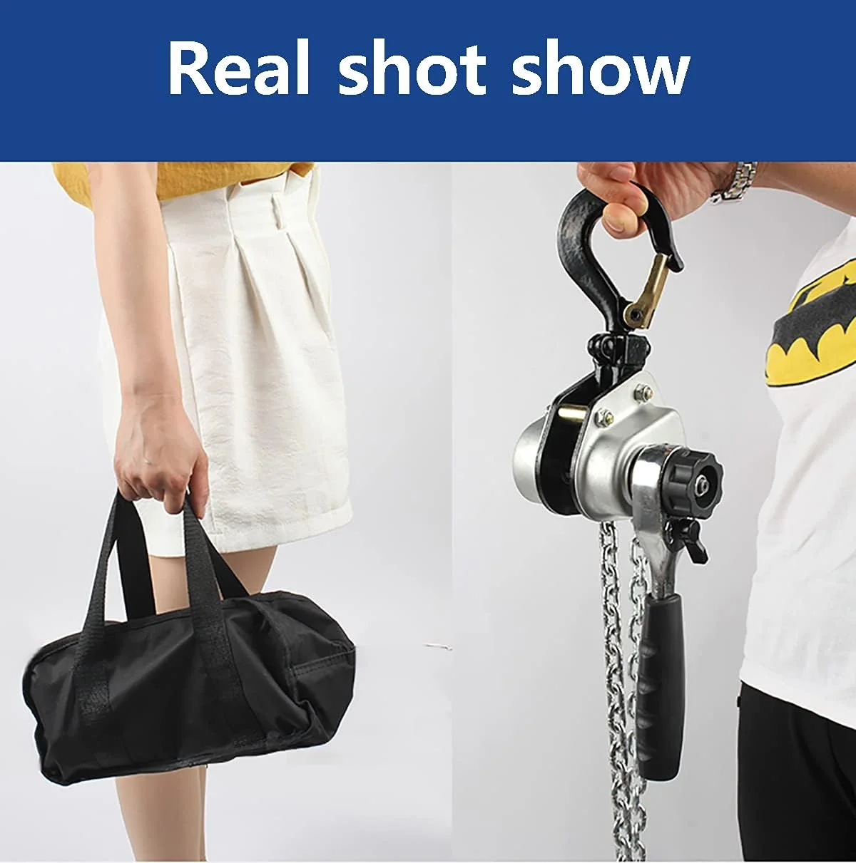 بالابر زنجیری دستی مینی 250 کیلوگرمی 551 پوندی با قرقره و وینچ بالابر با دسته طراحی انسانی بالابر زنجیری دستی مینی 250 کیلوگرمی 551 پوندی با قرقره و وینچ بالابر با دسته طراحی انسانی