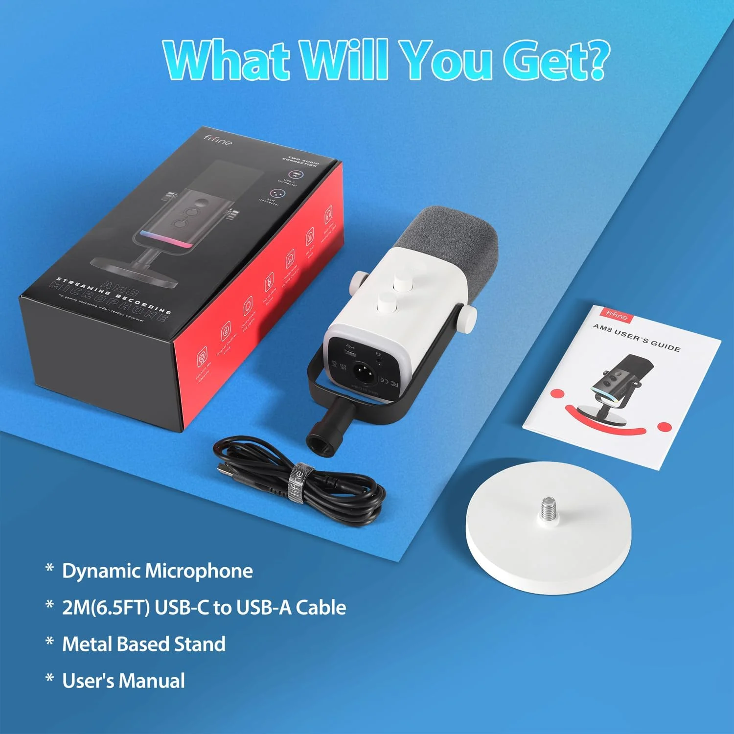 میکروفون گیمینگ USB XLR FIFINE برای PC PS4 PS5، میکروفون استریمینگ داینامیک برای استودیو پادکست برای ضبط استودیویی میکروفون گیمینگ USB XLR FIFINE برای PC PS4 PS5، میکروفون استریمینگ داینامیک برای استودیو پادکست برای ضبط استودیویی