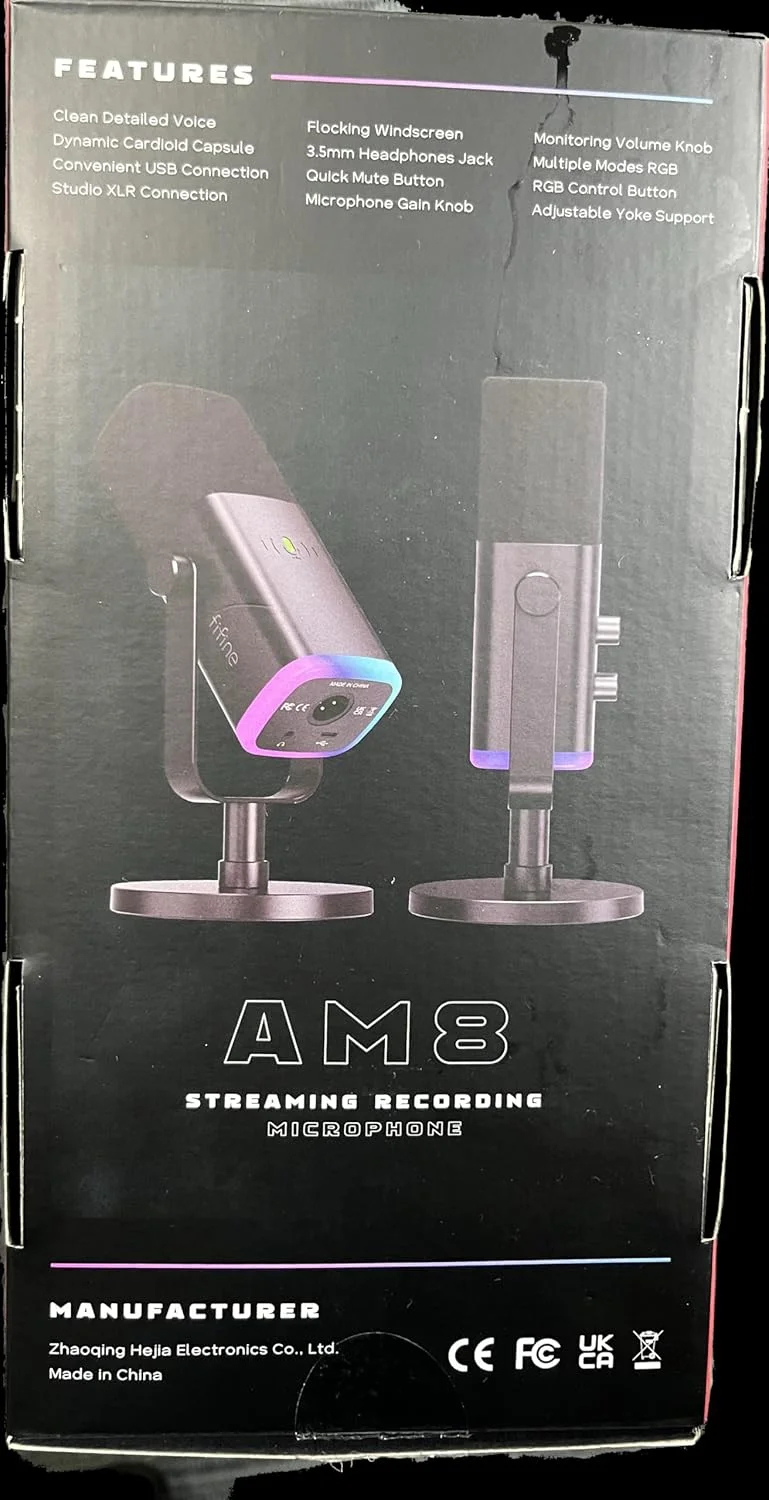 میکروفون گیمینگ USB XLR FIFINE برای PC PS4 PS5، میکروفون استریمینگ داینامیک برای استودیو پادکست برای ضبط استودیویی میکروفون گیمینگ USB XLR FIFINE برای PC PS4 PS5، میکروفون استریمینگ داینامیک برای استودیو پادکست برای ضبط استودیویی