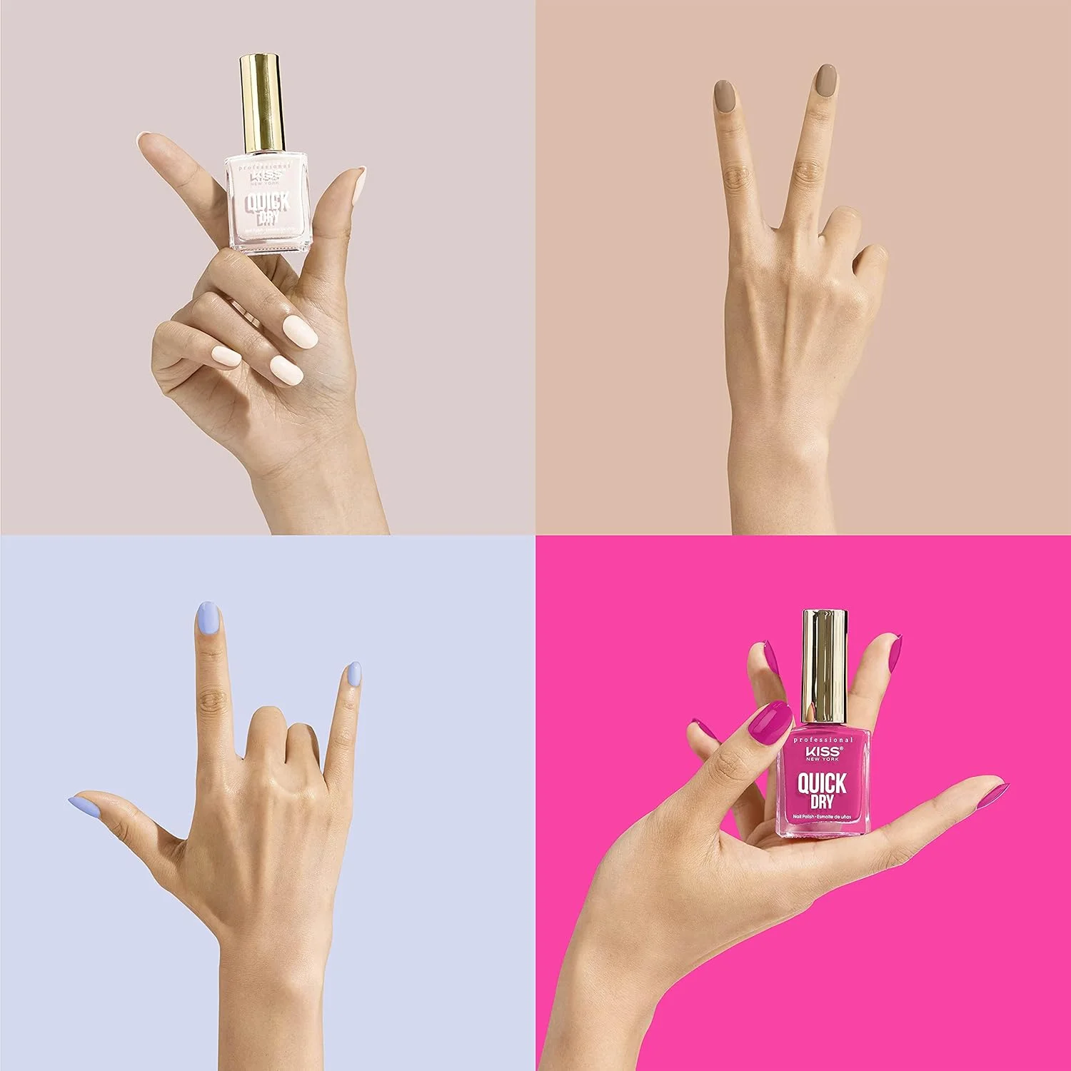 لاک ناخن سریع خشک کیس، رنگ «دوست دارم بنفش بشه» QP06