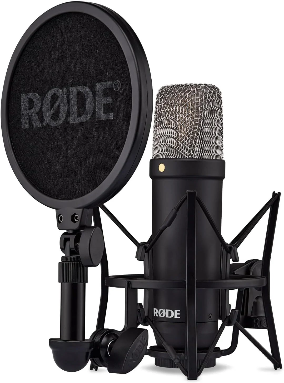 میکروفون استودیویی خازنی Rode NT1 Signature مشکی + پایه میکروفون Keepdrum