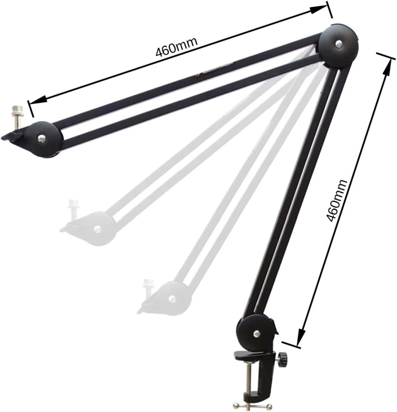 میکروفون استودیویی مشکی Rode NT1 Signature به همراه بازوی مفصلی keepdrum MS138