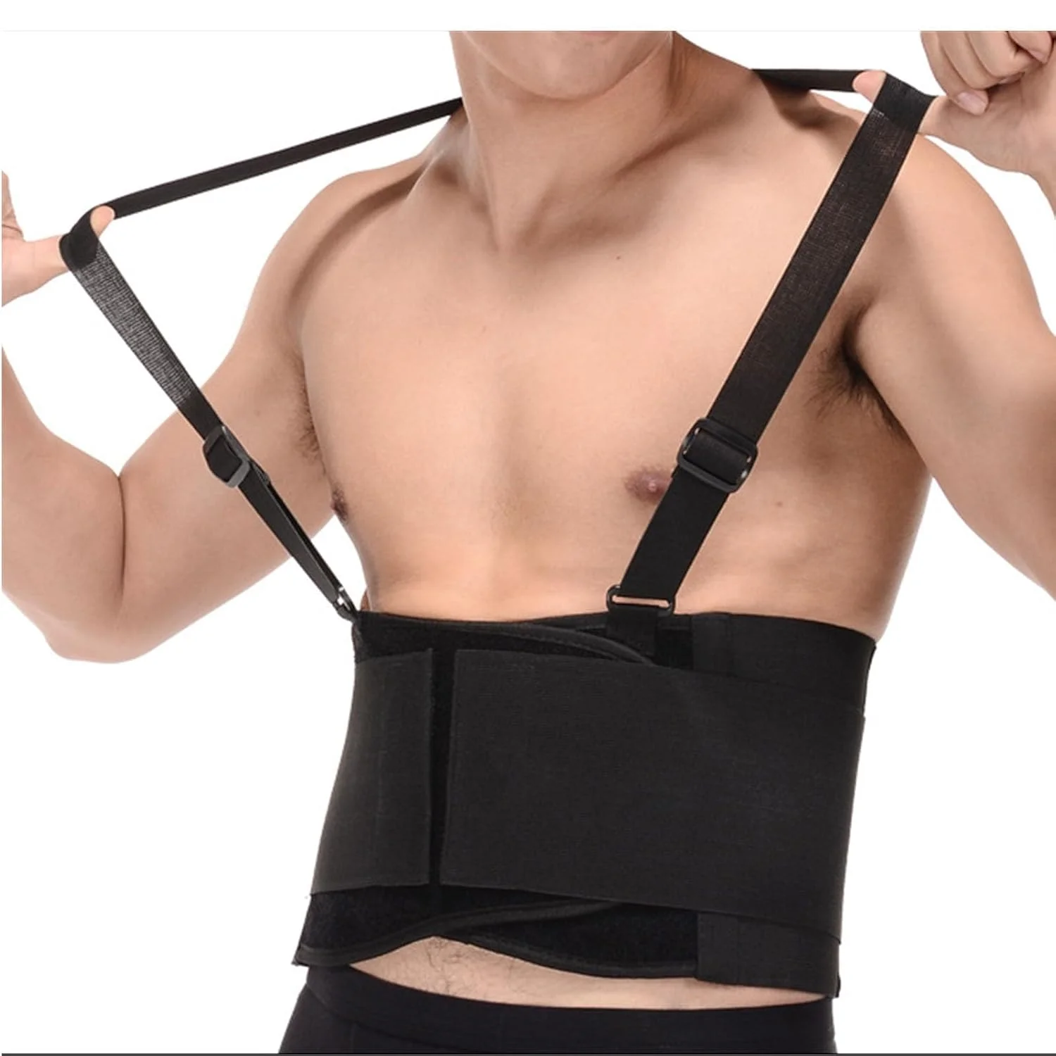 کمربند طبی ارگونومیک KASTWAVE با بند شانه - بریس پشتی قابل تنظیم برای تسکین درد، بهبود آسیب، بلند کردن اجسام سنگین - سایزهای یونیسکس برای کار و فعالیت های روزانه