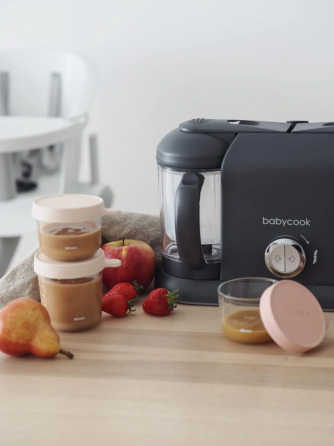 غذاساز کودک 4 در 1 ب آ ب آ مدل Babycook Duo، بخارپز سریع 15 دقیقه ای، مناسب برای تنوع غذایی، ظرف های کوچک خانگی کودک، ظرفیت XXL 2200 میلی لیتر، خاکستری تیره غذاساز کودک 4 در 1 ب آ ب آ مدل Babycook Duo، بخارپز سریع 15 دقیقه ای، مناسب برای تنوع غذایی، ظرف های کوچک خانگی کودک، ظرفیت XXL 2200 میلی لیتر، خاکستری تیره
