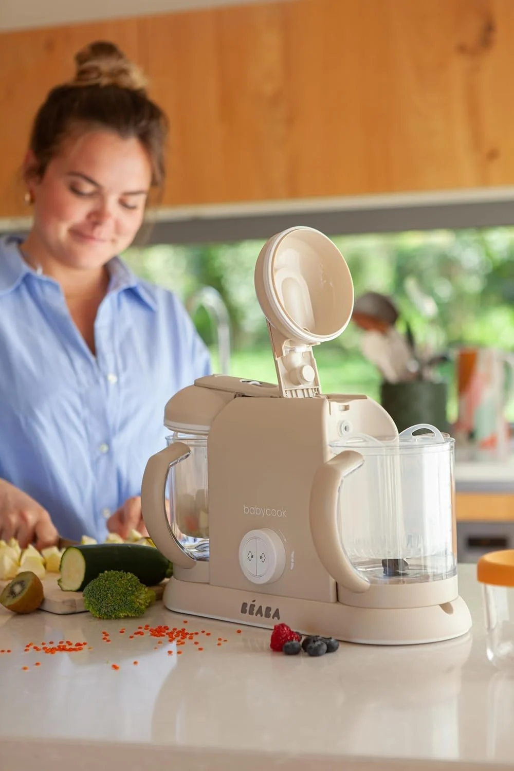 غذاساز کودک 4 در 1 BEABA Babycook Duo، پردازنده غذای کودک، مخلوط کن غذای کودک، بخارپز غذای کودک، غذای سالم و تازه کودک را در خانه درست کنید، ظرفیت 9.1 فنجان، 54 وعده در 20 دقیقه، جو دوسر غذاساز کودک 4 در 1 BEABA Babycook Duo، پردازنده غذای کودک، مخلوط کن غذای کودک، بخارپز غذای کودک، غذای سالم و تازه کودک را در خانه درست کنید، ظرفیت 9.1 فنجان، 54 وعده در 20 دقیقه، جو دوسر