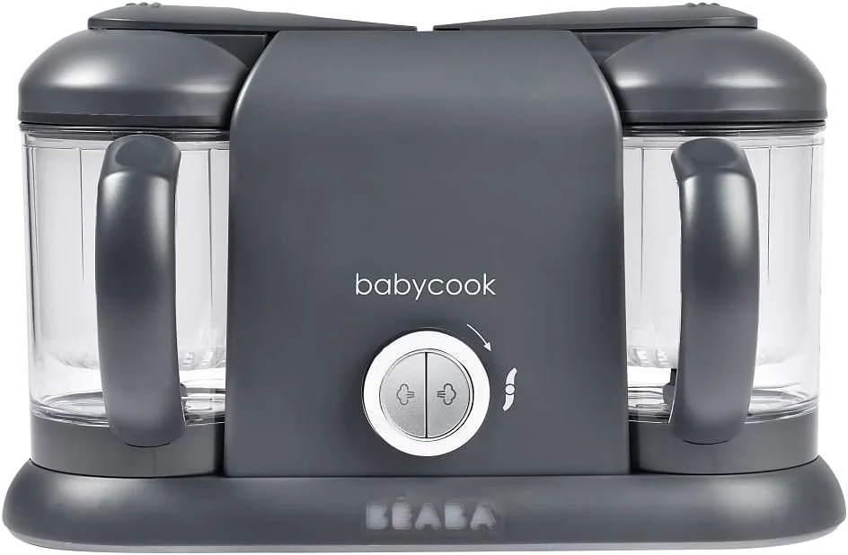 غذاساز کودک بئابا Babycook Duo 2 در 1، خاکستری تیره - دوشاخه BS - بخارپز، مخلوط کن، گرم کن، یخ زدایی - غذاساز کودک با ظرفیت بزرگ غذاساز کودک بئابا Babycook Duo 2 در 1، خاکستری تیره - دوشاخه BS - بخارپز، مخلوط کن، گرم کن، یخ زدایی - غذاساز کودک با ظرفیت بزرگ