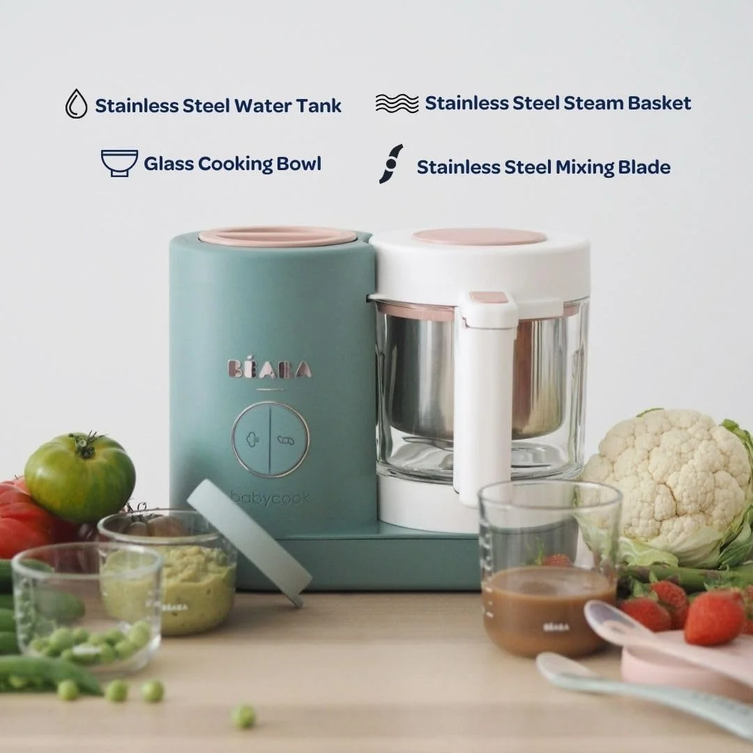 غذاساز کودک ب ب آ Babycook Neo | شیشه و استیل ضد زنگ | مورد اعتماد مادران مشهور | غذاساز پایدار کودک | رهبر جهانی | 34 وعده در 20 دقیقه غذاساز کودک ب ب آ Babycook Neo | شیشه و استیل ضد زنگ | مورد اعتماد مادران مشهور | غذاساز پایدار کودک | رهبر جهانی | 34 وعده در 20 دقیقه
