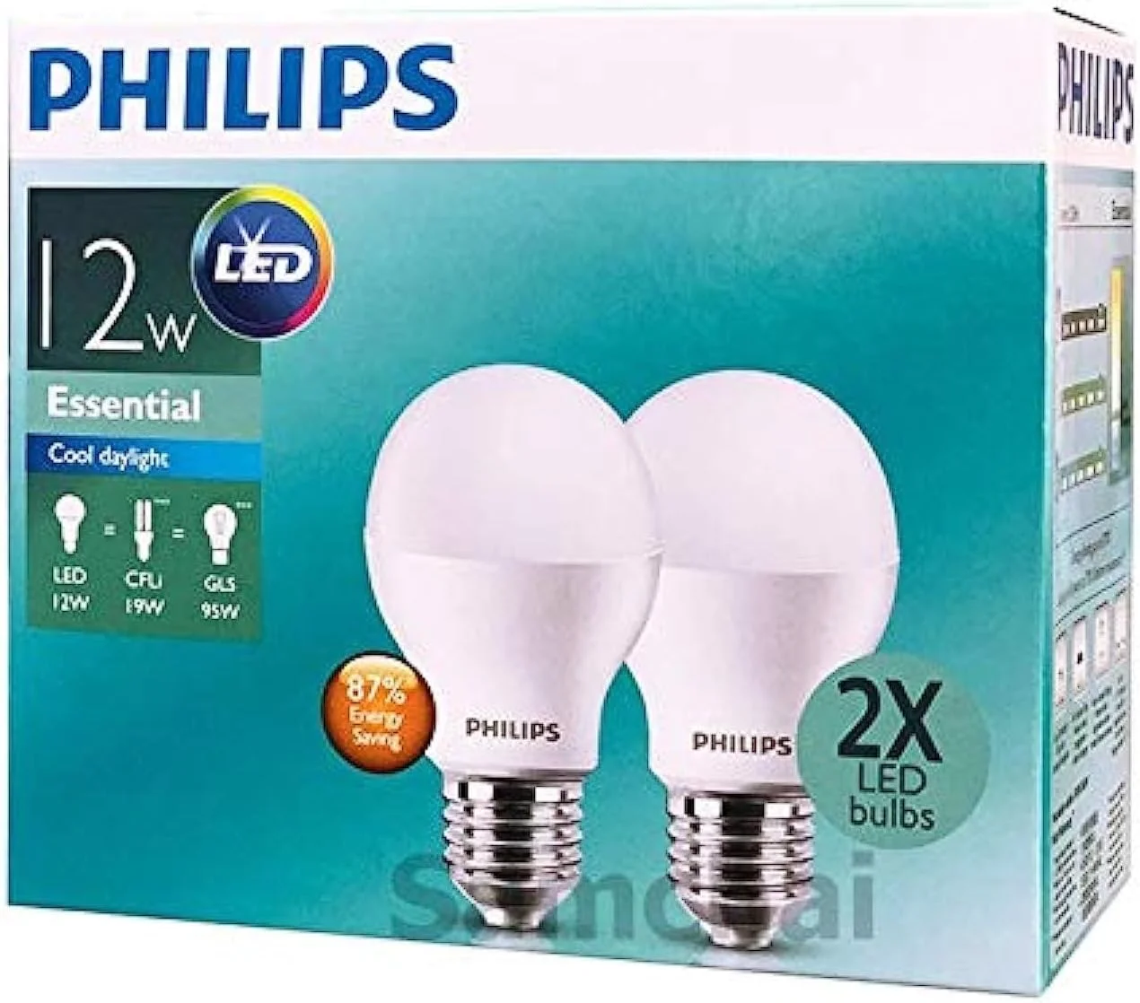لامپ ال ای دی 12 وات فیلیپس مدل ESS پایه E27 6500K A60 بسته 2 عددی لامپ ال ای دی 12 وات فیلیپس مدل ESS پایه E27 6500K A60 بسته 2 عددی