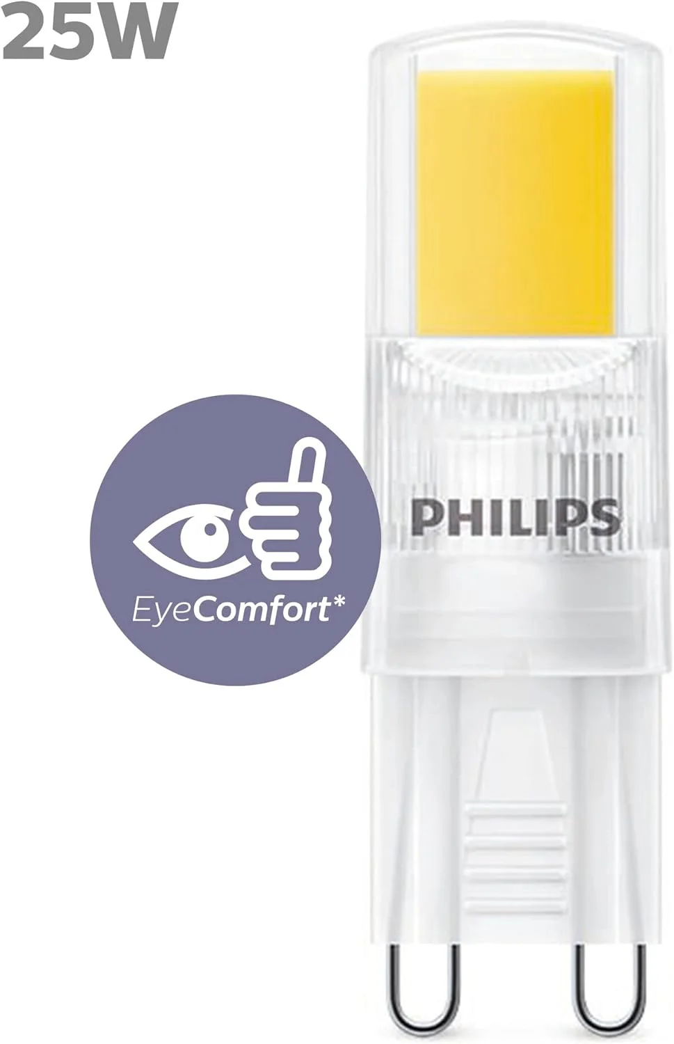 لامپ ال ای دی فیلیپس G9 با پایه، زرد لامپ ال ای دی فیلیپس G9 با پایه، زرد