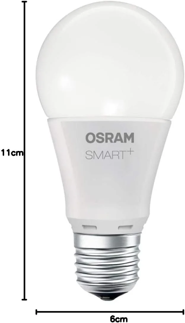 لامپ ال ای دی هوشمند OSRAM Smart+، لامپ ZigBee با سرپیچ E27، نور سفید گرم، دیمر دار، سازگار مستقیم با Echo Plus و Echo Show (نسل 2) لامپ ال ای دی هوشمند OSRAM Smart+، لامپ ZigBee با سرپیچ E27، نور سفید گرم، دیمر دار، سازگار مستقیم با Echo Plus و Echo Show (نسل 2)