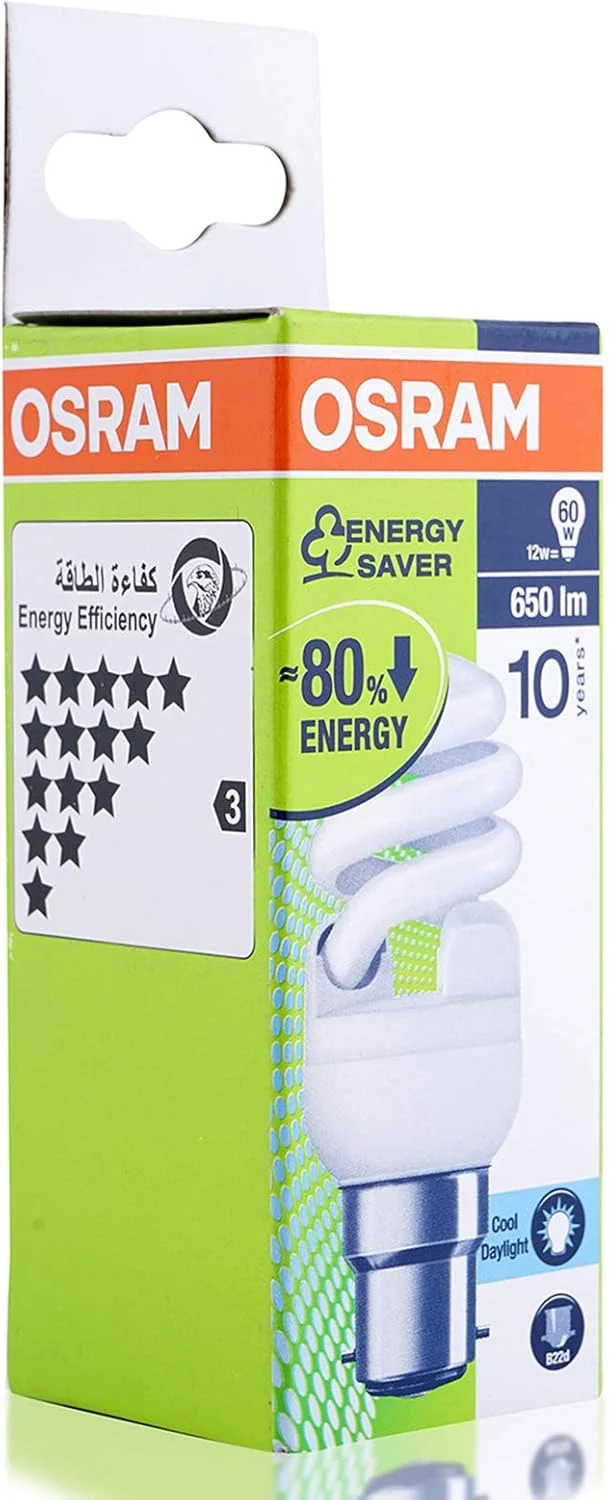 لامپ کم مصرف نور روز خنک OsRAM، سفید، Oesmtwist/12W/D/P لامپ کم مصرف نور روز خنک OsRAM، سفید، Oesmtwist/12W/D/P