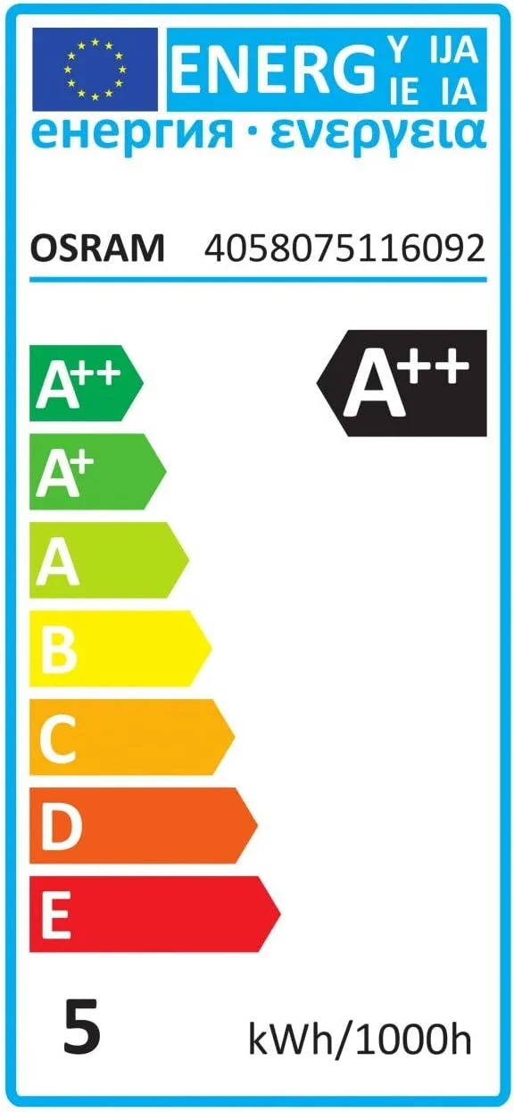 لامپ ال ای دی شمعی 4 وات 40 E14 گرم OSRAM 4058075116092، شفاف لامپ ال ای دی شمعی 4 وات 40 E14 گرم OSRAM 4058075116092، شفاف