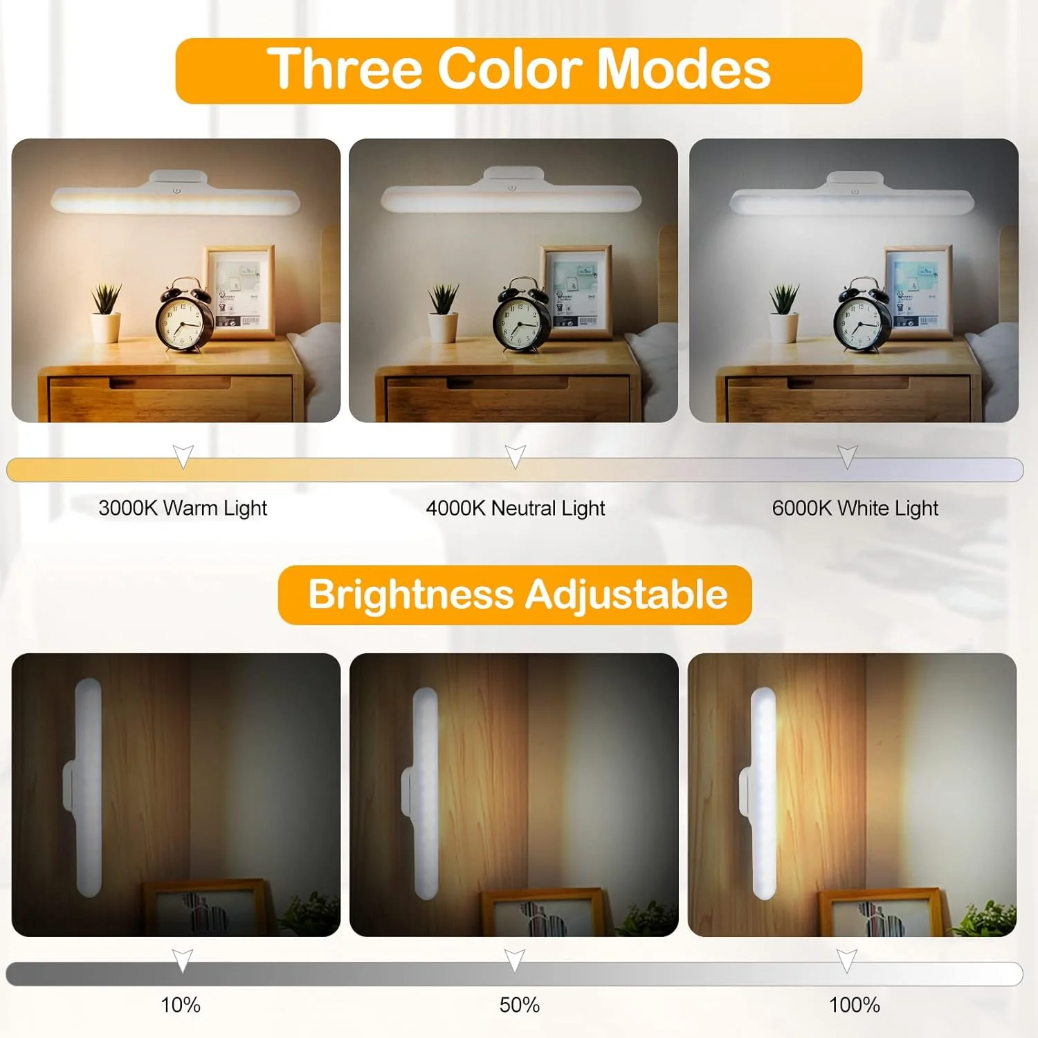 چراغهای زیر کابینتی Sky-Touch، چراغهای الایدی باتری قابل شارژ، چراغ الایدی میلهای دیمر دار با 3 حالت رنگی، قابل شارژ با USB، قفسه دیواری، کمد، آینه، کنار تخت، روشنایی آشپزخانه چراغهای زیر کابینتی Sky-Touch، چراغهای الایدی باتری قابل شارژ، چراغ الایدی میلهای دیمر دار با 3 حالت رنگی، قابل شارژ با USB، قفسه دیواری، کمد، آینه، کنار تخت، روشنایی آشپزخانه