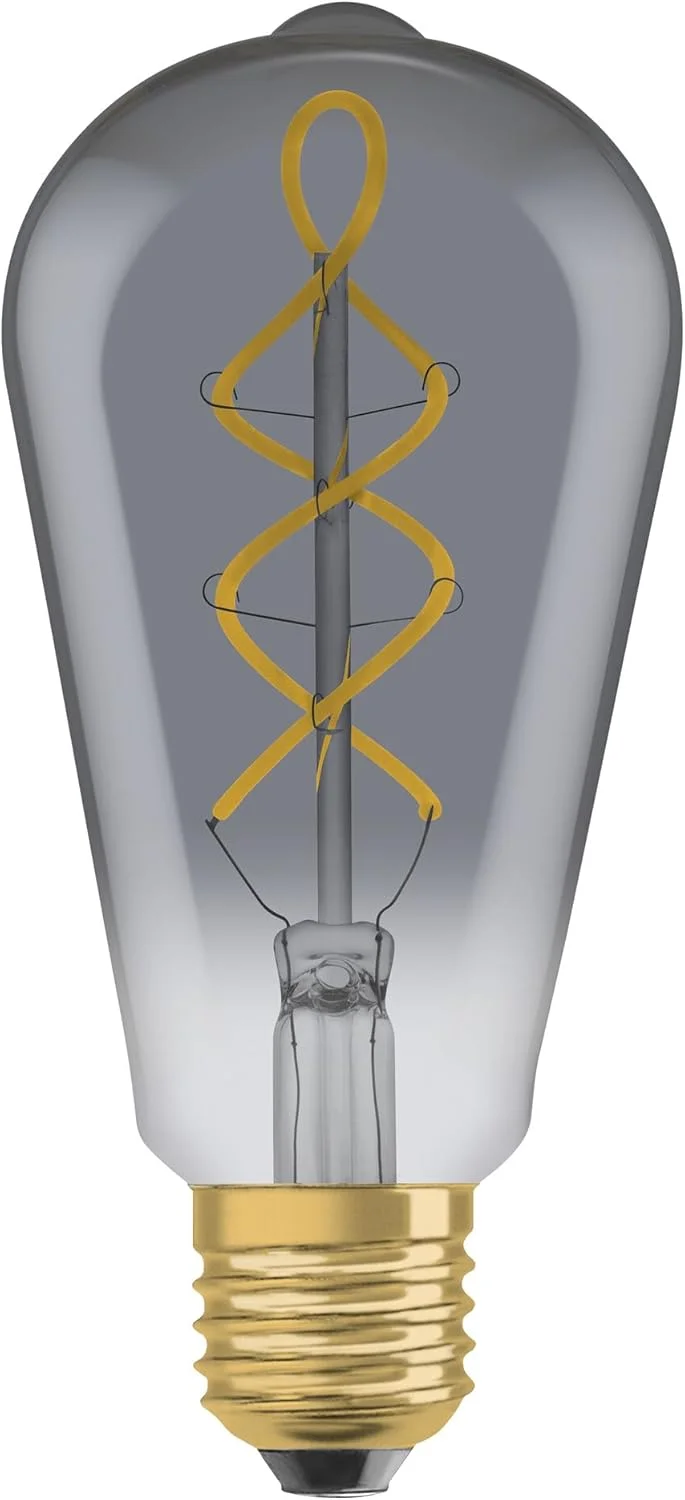لامپ ال ای دی ادیسونی کلاسیک OSRAM Vintage 1906 FIL، پایه E27، دودی، 4 وات، 140 لومن، 1800 کلوین، رنگ نور سفید گرم راحت، مصرف انرژی بسیار کم، عمر طولانی لامپ ال ای دی ادیسونی کلاسیک OSRAM Vintage 1906 FIL، پایه E27، دودی، 4 وات، 140 لومن، 1800 کلوین، رنگ نور سفید گرم راحت، مصرف انرژی بسیار کم، عمر طولانی