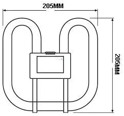 لامپ مربعی پروانه ای CFL اسرام (مناسب برای آپارتمان های JBR) - 20cm X 20cm لامپ مربعی پروانه ای CFL اسرام (مناسب برای آپارتمان های JBR) - 20cm X 20cm