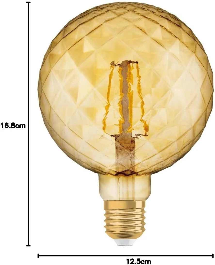 لامپ ال ای دی اسرام | E27 | سفید گرم | 2500 کلوین 4.50 وات Vintage 1906 جایگزین ال ای دی برای لامپ رشته ای 40 وات لامپ ال ای دی اسرام | E27 | سفید گرم | 2500 کلوین 4.50 وات Vintage 1906 جایگزین ال ای دی برای لامپ رشته ای 40 وات