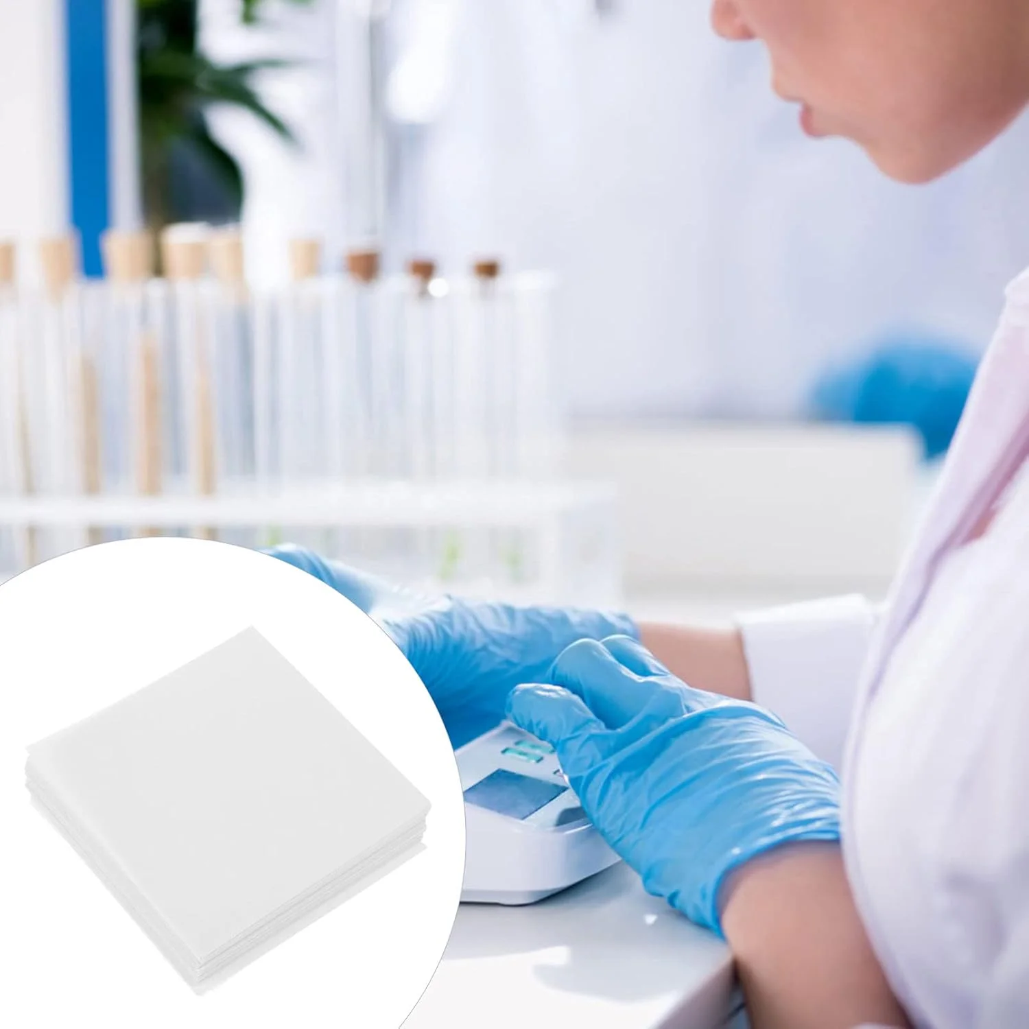 کاغذ توزین هموبلو 500 برگی، نچسب و غیر جاذب، کاغذ توزین نمونه آزمایشگاهی برای انتقال نمونه های اندازه گیری با ترازو کاغذ توزین هموبلو 500 برگی، نچسب و غیر جاذب، کاغذ توزین نمونه آزمایشگاهی برای انتقال نمونه های اندازه گیری با ترازو