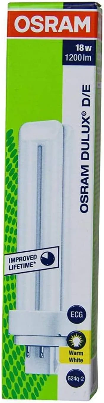 لامپ فلورسنت فشرده 18 وات 4 پین نور سفید گرم اسرام لامپ فلورسنت فشرده 18 وات 4 پین نور سفید گرم اسرام