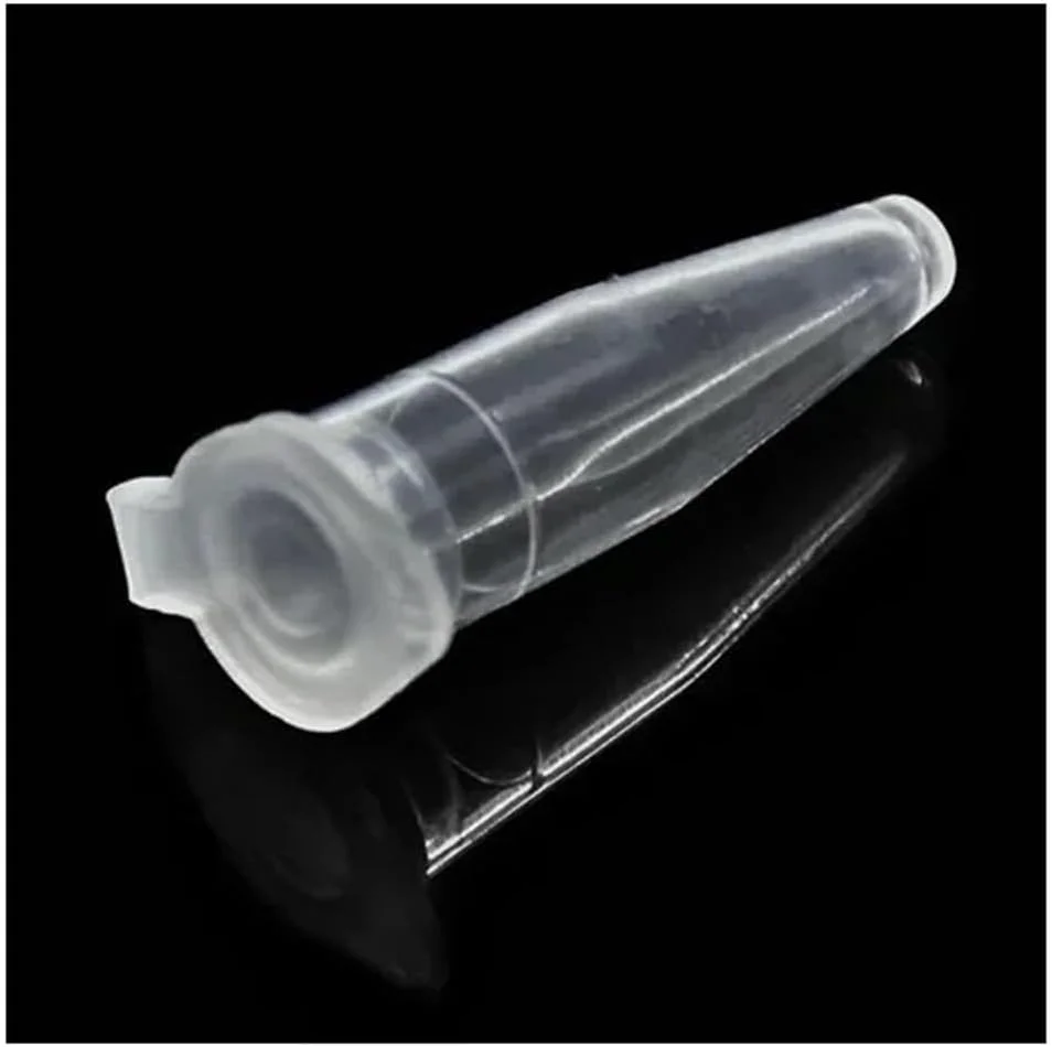 تجهیزات آزمایشگاهی 1000 عدد میکروتیوب لوله سانتریفیوژ 0.2 میلی لیتر لوله PCR سانتریفیوژ شفاف آزمایشگاهی 200 عدد بسته بندی مهر و موم نوک پایینی