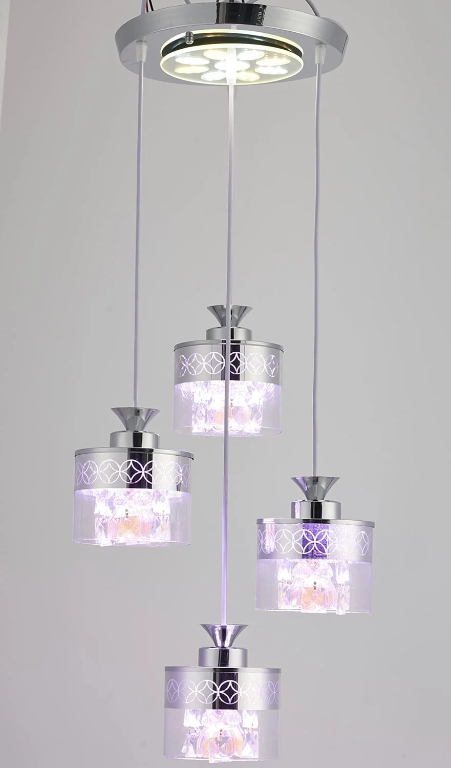 لوستر ال ای دی مدرن 3 رنگ HUA QIANG WANG به سبک لوکس نوردیک برای اتاق خواب، اتاق نشیمن، اتاق غذاخوری لوستر ال ای دی مدرن 3 رنگ HUA QIANG WANG به سبک لوکس نوردیک برای اتاق خواب، اتاق نشیمن، اتاق غذاخوری