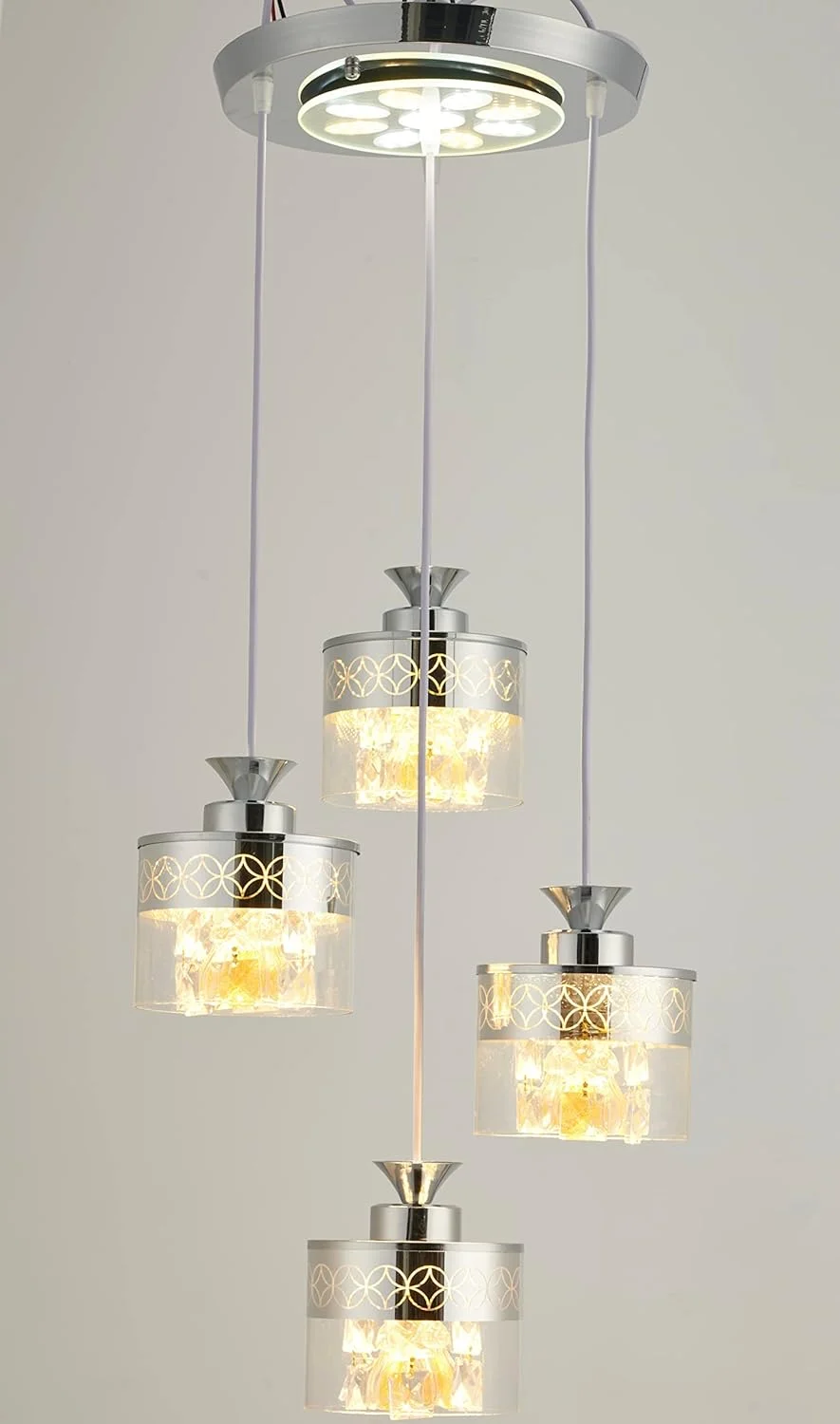 لوستر ال ای دی مدرن 3 رنگ HUA QIANG WANG به سبک لوکس نوردیک برای اتاق خواب، اتاق نشیمن، اتاق غذاخوری لوستر ال ای دی مدرن 3 رنگ HUA QIANG WANG به سبک لوکس نوردیک برای اتاق خواب، اتاق نشیمن، اتاق غذاخوری