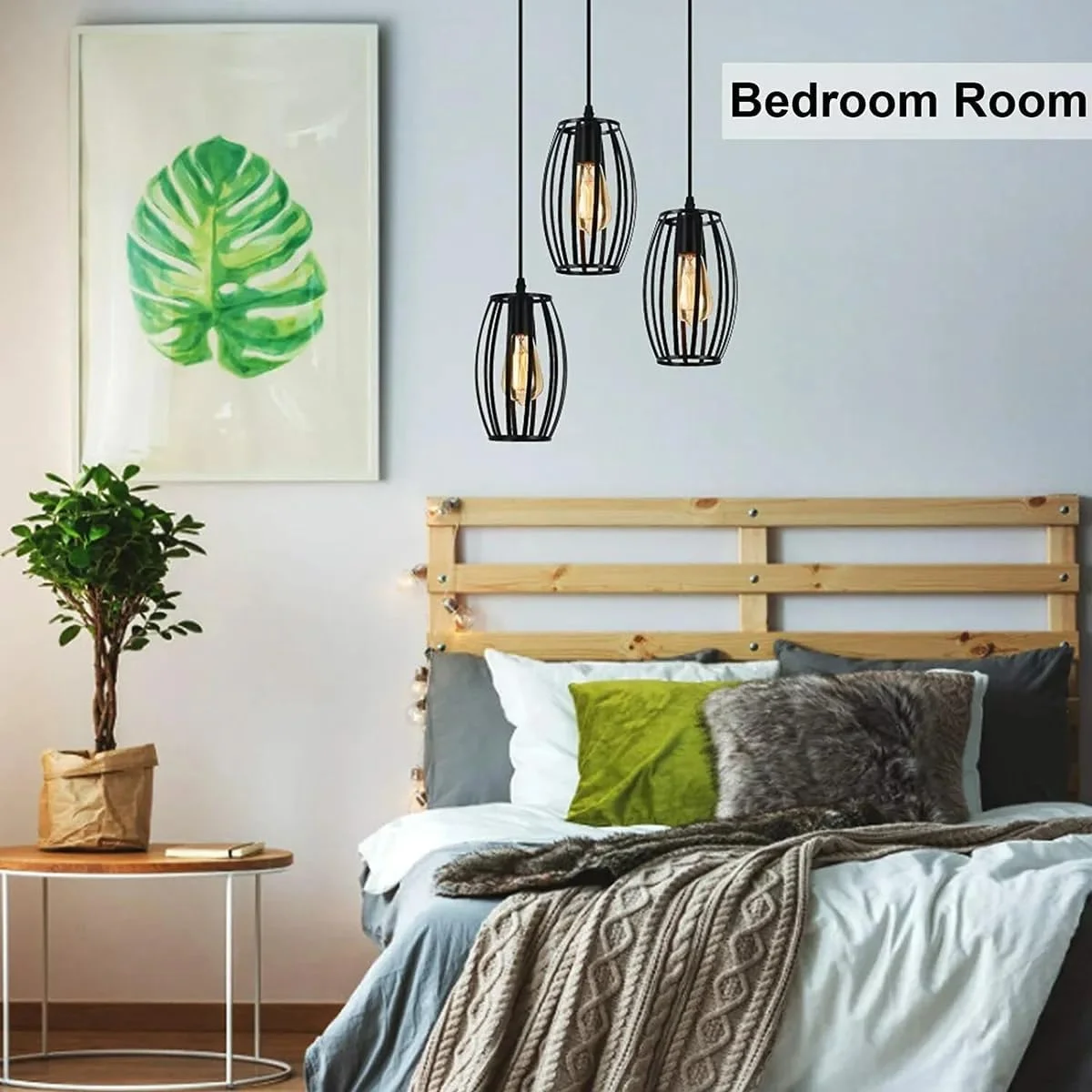 چراغ آویز صنعتی HUA QIANG WANG، لوستر سقفی مشکی وینتیج 3 شعله، چراغ آویز با ارتفاع قابل تنظیم برای جزیره آشپزخانه، اتاق نشیمن، اتاق غذاخوری، اتاق خواب چراغ آویز صنعتی HUA QIANG WANG، لوستر سقفی مشکی وینتیج 3 شعله، چراغ آویز با ارتفاع قابل تنظیم برای جزیره آشپزخانه، اتاق نشیمن، اتاق غذاخوری، اتاق خواب