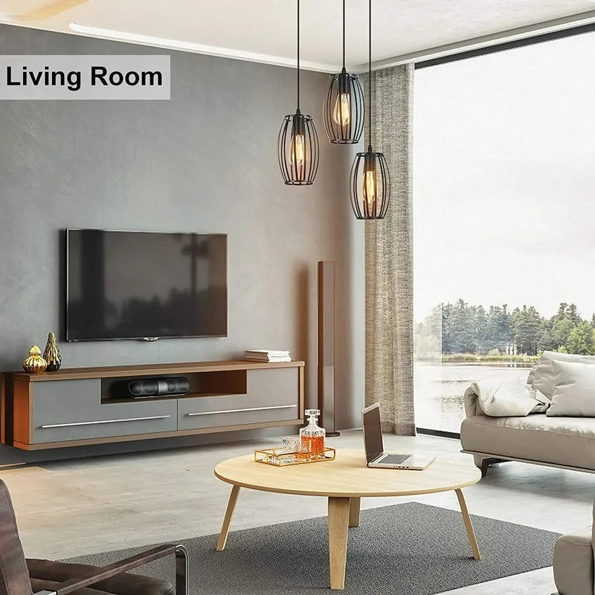 چراغ آویز صنعتی HUA QIANG WANG، لوستر سقفی مشکی وینتیج 3 شعله، چراغ آویز با ارتفاع قابل تنظیم برای جزیره آشپزخانه، اتاق نشیمن، اتاق غذاخوری، اتاق خواب چراغ آویز صنعتی HUA QIANG WANG، لوستر سقفی مشکی وینتیج 3 شعله، چراغ آویز با ارتفاع قابل تنظیم برای جزیره آشپزخانه، اتاق نشیمن، اتاق غذاخوری، اتاق خواب