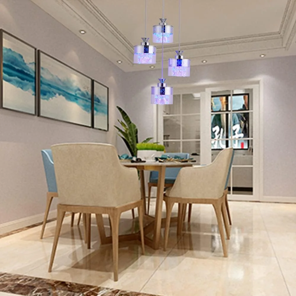 لوستر ال ای دی مدرن 3 رنگ HUA QIANG WANG به سبک لوکس نوردیک برای اتاق خواب، اتاق نشیمن، اتاق غذاخوری لوستر ال ای دی مدرن 3 رنگ HUA QIANG WANG به سبک لوکس نوردیک برای اتاق خواب، اتاق نشیمن، اتاق غذاخوری